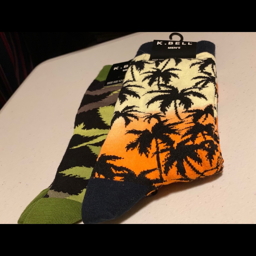 K.Bell Crew Socks For Men Bundle (6-12)